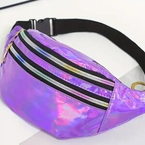 NWOT/Neon Iridescent Belt Bag
